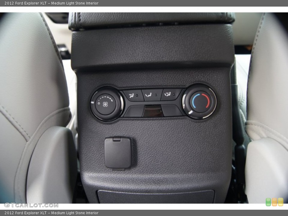 Medium Light Stone Interior Controls for the 2012 Ford Explorer XLT #53845122