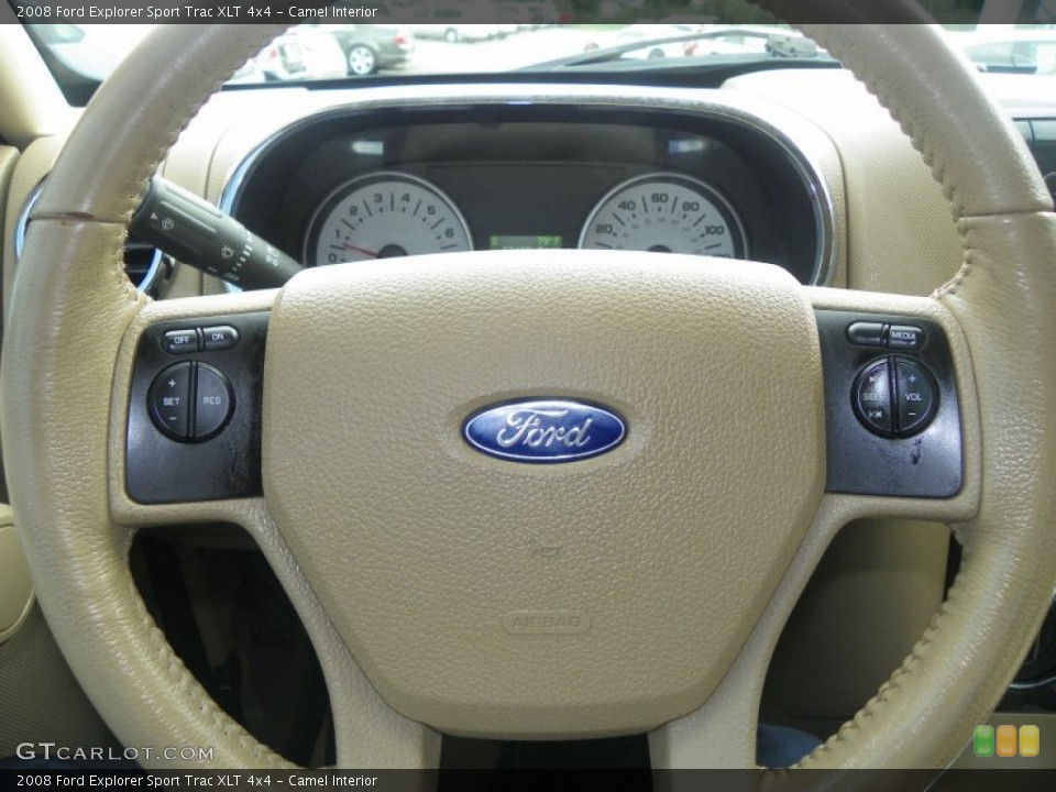 Camel Interior Steering Wheel for the 2008 Ford Explorer Sport Trac XLT 4x4 #53845188