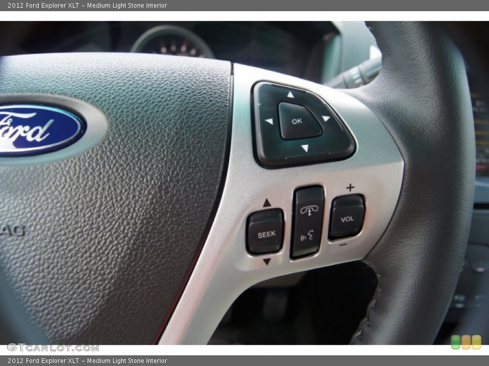 Medium Light Stone Interior Controls for the 2012 Ford Explorer XLT #53845215