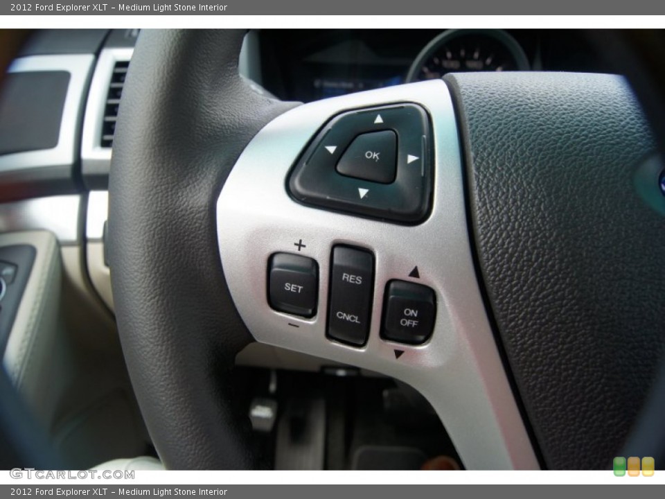 Medium Light Stone Interior Controls for the 2012 Ford Explorer XLT #53845221