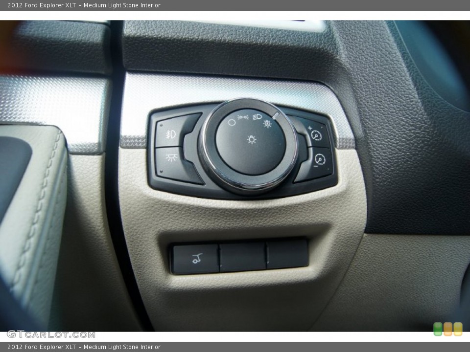 Medium Light Stone Interior Controls for the 2012 Ford Explorer XLT #53845230