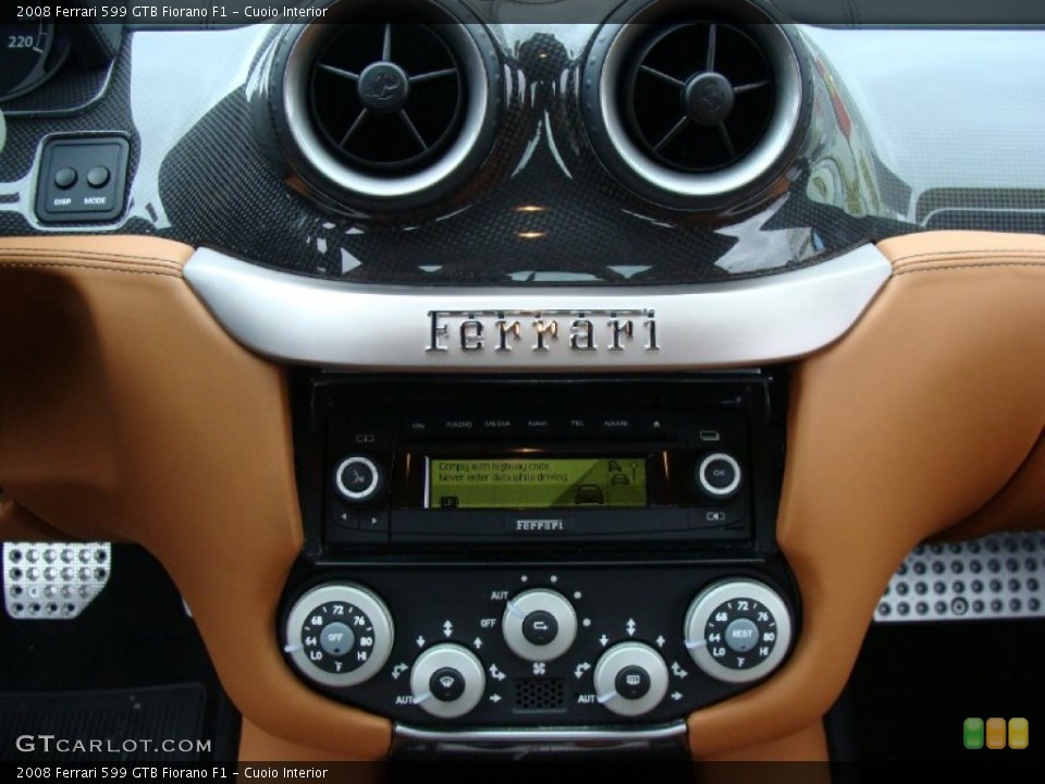 Cuoio Interior Controls for the 2008 Ferrari 599 GTB Fiorano F1 #53846243