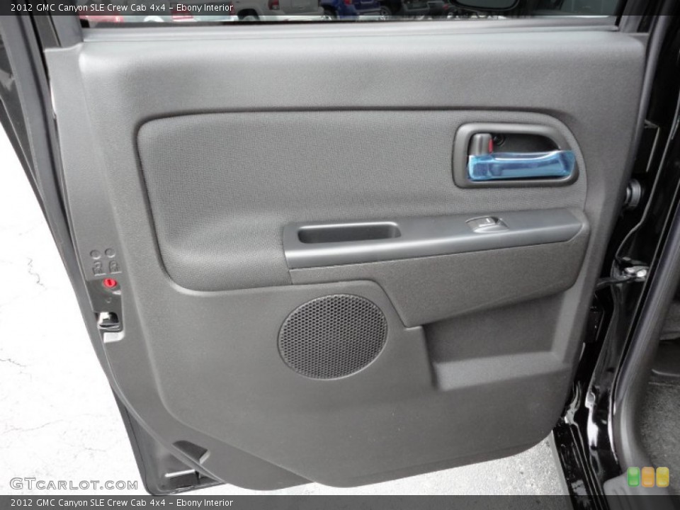 Ebony Interior Door Panel for the 2012 GMC Canyon SLE Crew Cab 4x4 #53847192