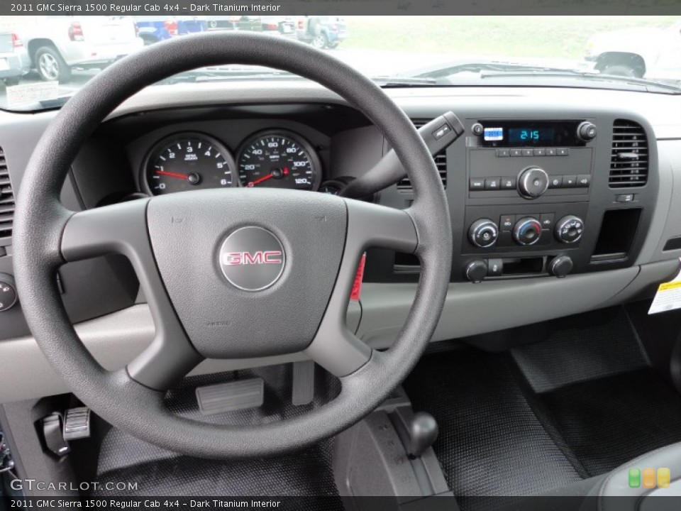 Dark Titanium Interior Dashboard for the 2011 GMC Sierra 1500 Regular Cab 4x4 #53848584