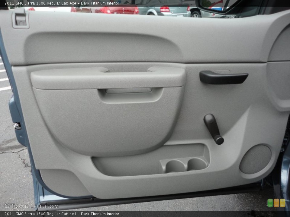 Dark Titanium Interior Door Panel for the 2011 GMC Sierra 1500 Regular Cab 4x4 #53848595