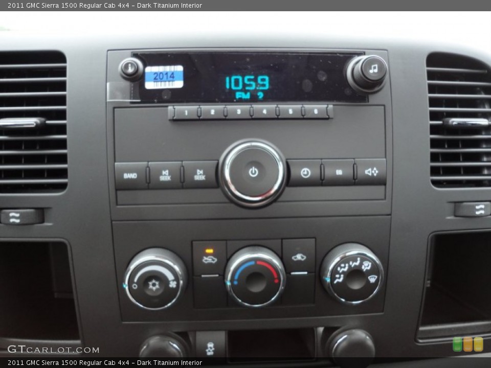 Dark Titanium Interior Controls for the 2011 GMC Sierra 1500 Regular Cab 4x4 #53848623