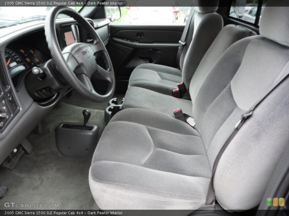 Dark Pewter Interior Photo for the 2005 GMC Sierra 1500 SLE Regular Cab 4x4 #53848826