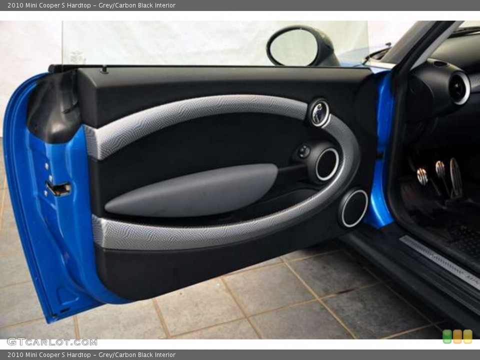 Grey/Carbon Black Interior Door Panel for the 2010 Mini Cooper S Hardtop #53849295