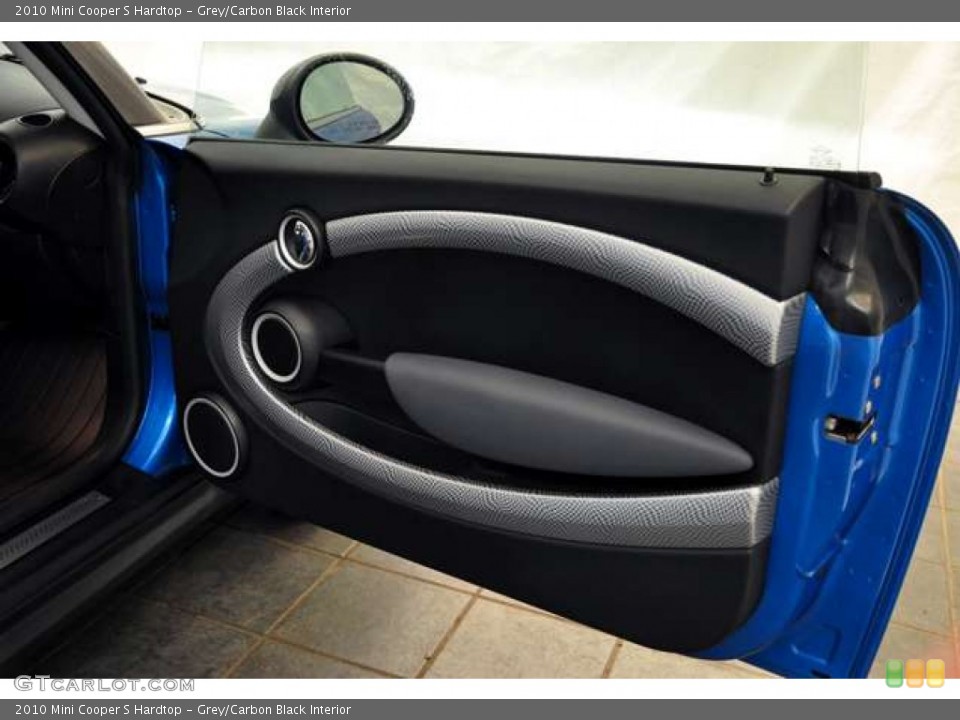 Grey/Carbon Black Interior Door Panel for the 2010 Mini Cooper S Hardtop #53849358