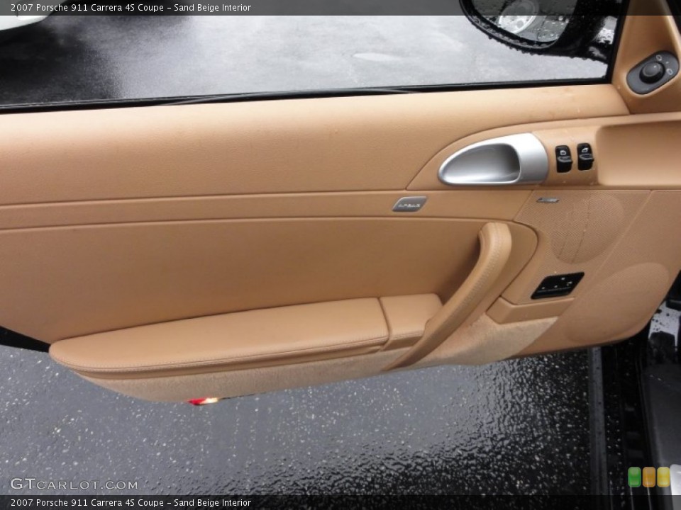 Sand Beige Interior Door Panel for the 2007 Porsche 911 Carrera 4S Coupe #53850432
