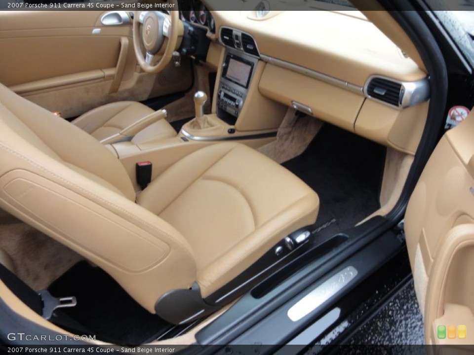 Sand Beige Interior Photo for the 2007 Porsche 911 Carrera 4S Coupe #53850465