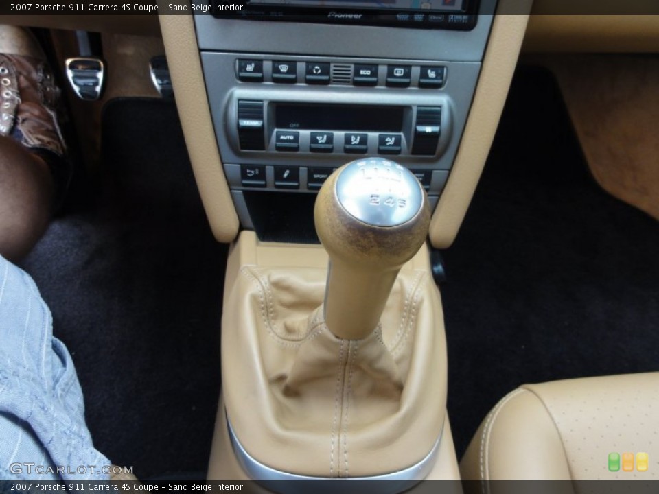 Sand Beige Interior Transmission for the 2007 Porsche 911 Carrera 4S Coupe #53850609
