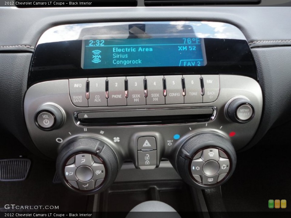 Black Interior Controls for the 2012 Chevrolet Camaro LT Coupe #53851734