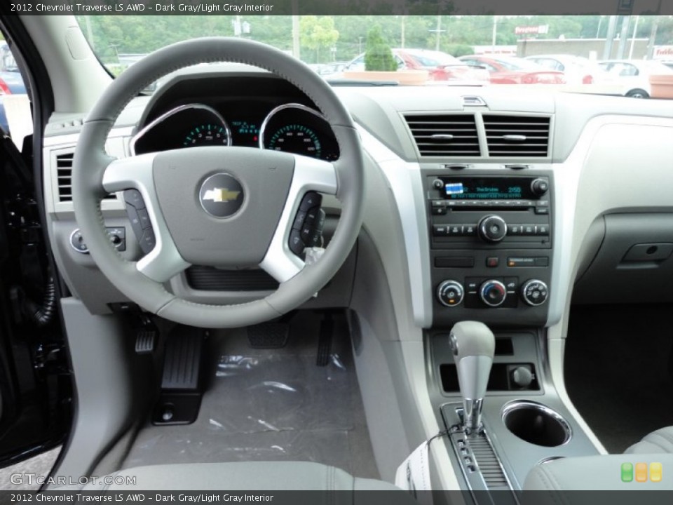Dark Gray/Light Gray Interior Dashboard for the 2012 Chevrolet Traverse LS AWD #53851851