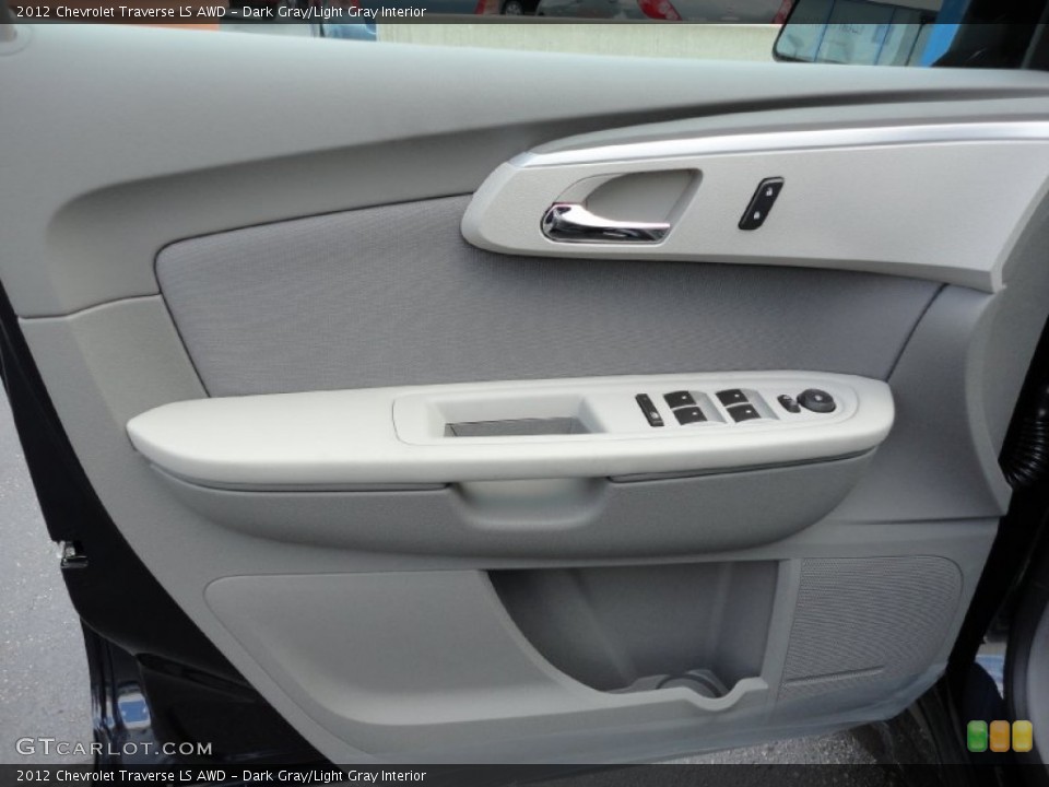 Dark Gray/Light Gray Interior Door Panel for the 2012 Chevrolet Traverse LS AWD #53851860