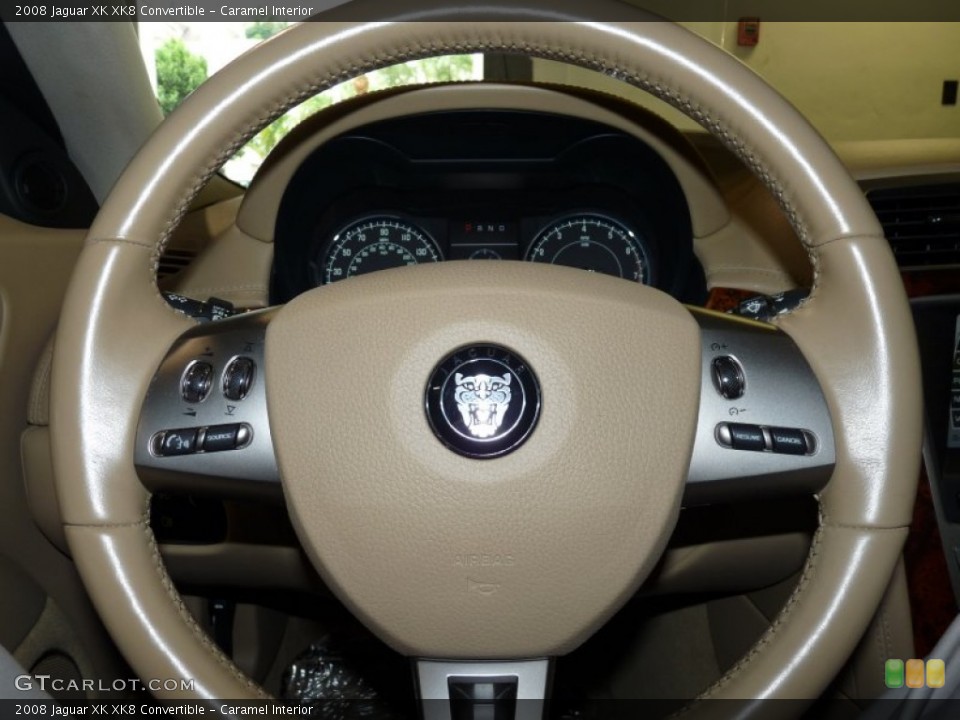 Caramel Interior Steering Wheel for the 2008 Jaguar XK XK8 Convertible #53852838