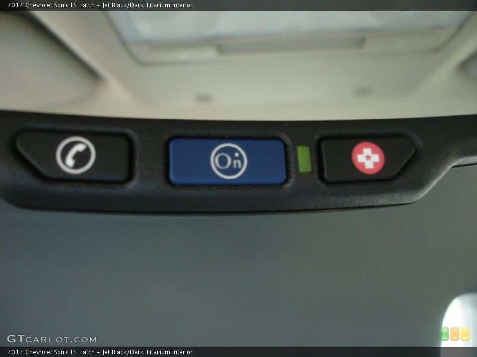 Jet Black/Dark Titanium Interior Controls for the 2012 Chevrolet Sonic LS Hatch #53853486