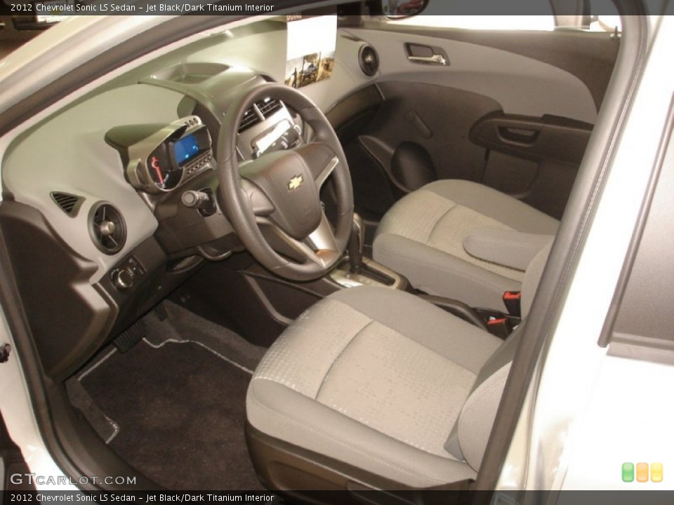 Jet Black/Dark Titanium Interior Photo for the 2012 Chevrolet Sonic LS Sedan #53853534