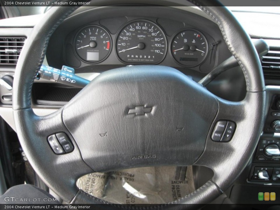 Medium Gray Interior Steering Wheel for the 2004 Chevrolet Venture LT #53854443