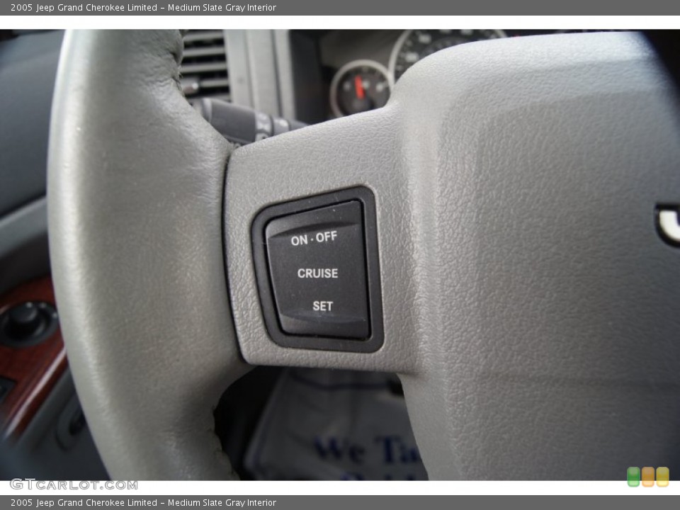 Medium Slate Gray Interior Controls for the 2005 Jeep Grand Cherokee Limited #53855115