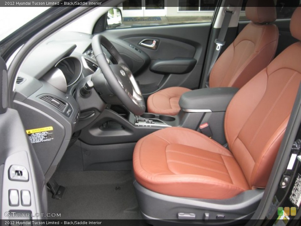 Black/Saddle Interior Photo for the 2012 Hyundai Tucson Limited #53855301