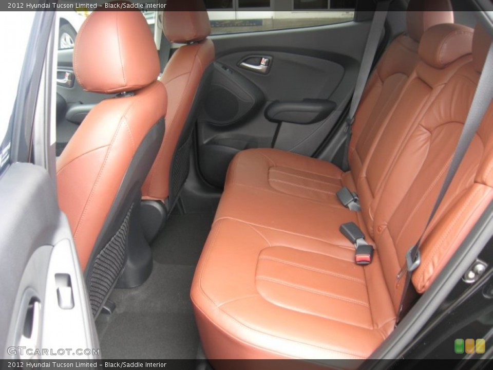Black/Saddle Interior Photo for the 2012 Hyundai Tucson Limited #53855310