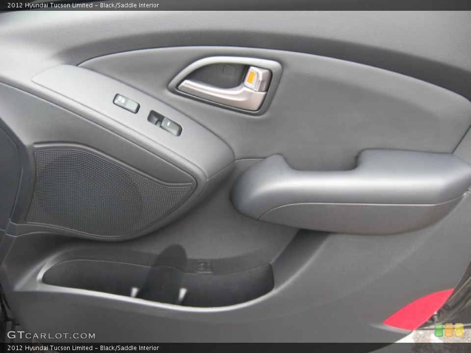 Black/Saddle Interior Door Panel for the 2012 Hyundai Tucson Limited #53855325