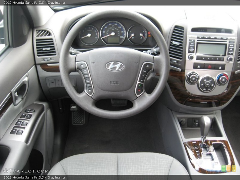Gray Interior Dashboard for the 2012 Hyundai Santa Fe GLS #53855415