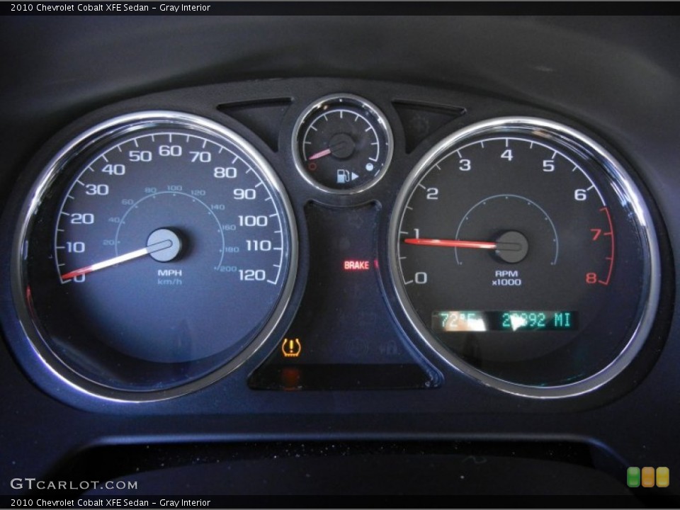 Gray Interior Gauges for the 2010 Chevrolet Cobalt XFE Sedan #53858971
