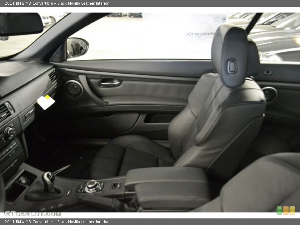 Black Novillo Leather Interior Photo for the 2011 BMW M3 Convertible #53859046