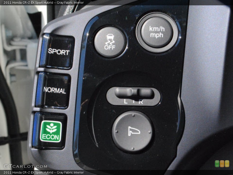 Gray Fabric Interior Controls for the 2011 Honda CR-Z EX Sport Hybrid #53859466