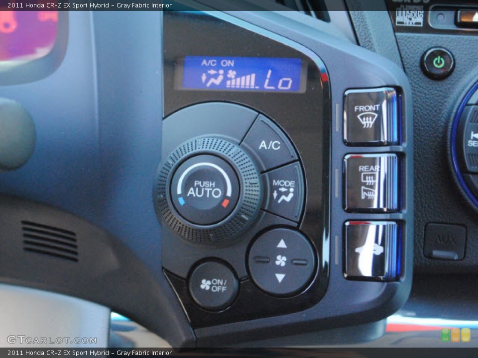 Gray Fabric Interior Controls for the 2011 Honda CR-Z EX Sport Hybrid #53859505