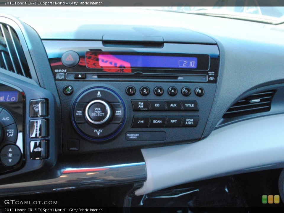 Gray Fabric Interior Audio System for the 2011 Honda CR-Z EX Sport Hybrid #53859508