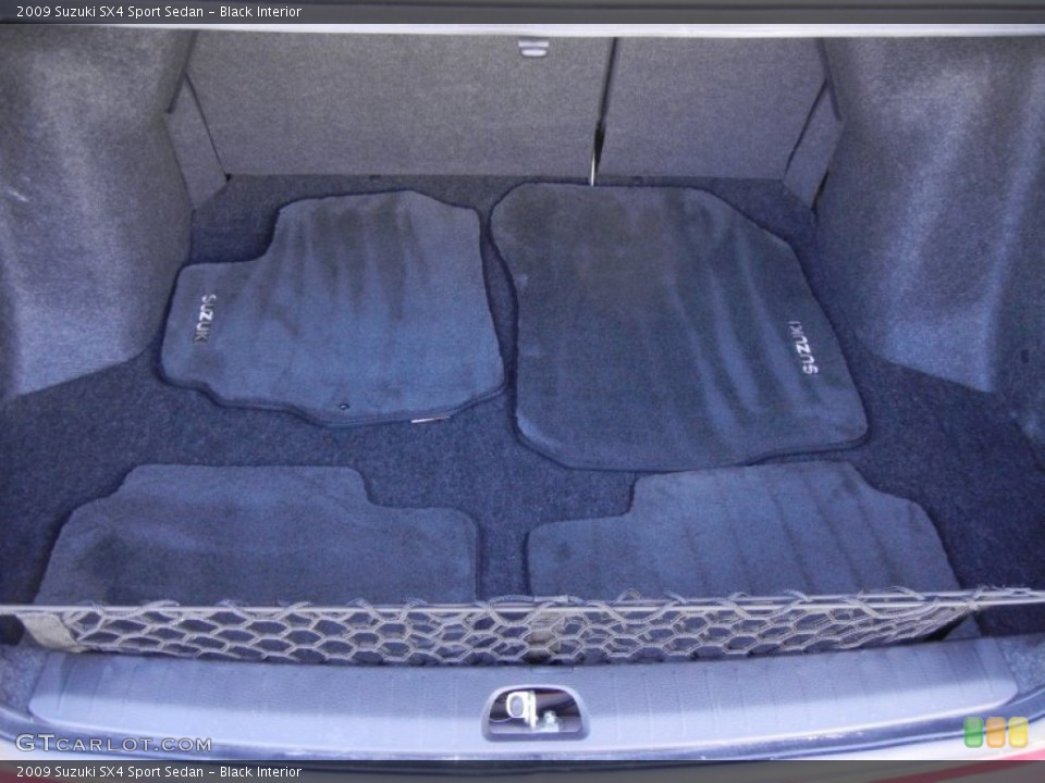 Black Interior Trunk for the 2009 Suzuki SX4 Sport Sedan #53859758