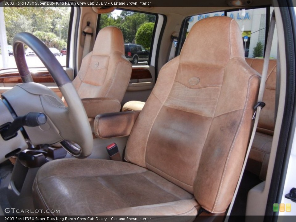 Castano Brown Interior Photo for the 2003 Ford F350 Super Duty King Ranch Crew Cab Dually #53861266