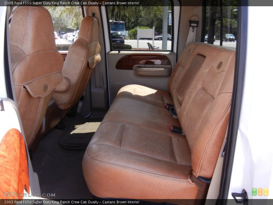 Castano Brown Interior Photo for the 2003 Ford F350 Super Duty King Ranch Crew Cab Dually #53861292