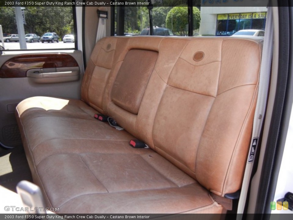 Castano Brown Interior Photo for the 2003 Ford F350 Super Duty King Ranch Crew Cab Dually #53861299