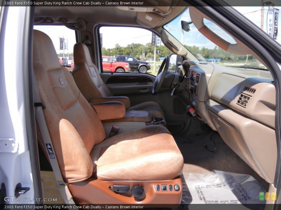 Castano Brown Interior Photo for the 2003 Ford F350 Super Duty King Ranch Crew Cab Dually #53861311