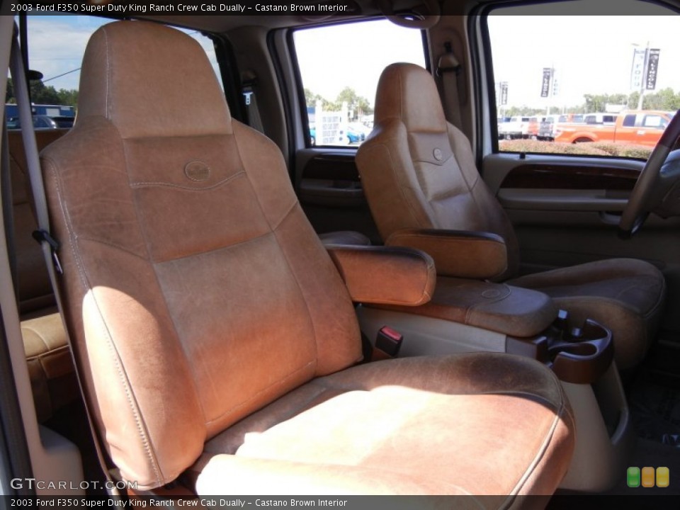Castano Brown Interior Photo for the 2003 Ford F350 Super Duty King Ranch Crew Cab Dually #53861320