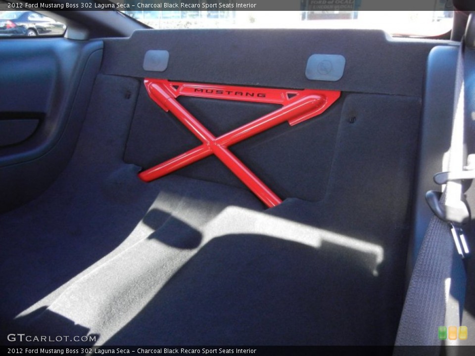 Charcoal Black Recaro Sport Seats Interior Photo for the 2012 Ford Mustang Boss 302 Laguna Seca #53861940