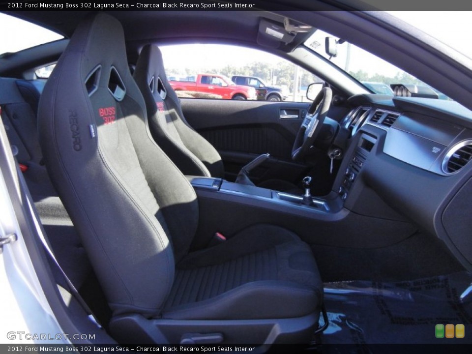 Charcoal Black Recaro Sport Seats Interior Photo for the 2012 Ford Mustang Boss 302 Laguna Seca #53861959