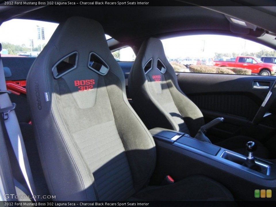 Charcoal Black Recaro Sport Seats Interior Photo for the 2012 Ford Mustang Boss 302 Laguna Seca #53861965