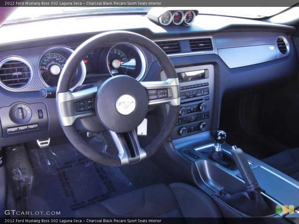 Charcoal Black Recaro Sport Seats Interior Prime Interior for the 2012 Ford Mustang Boss 302 Laguna Seca #53861974