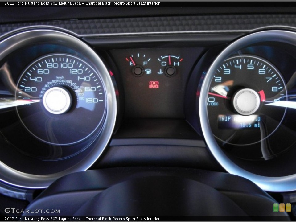 Charcoal Black Recaro Sport Seats Interior Gauges for the 2012 Ford Mustang Boss 302 Laguna Seca #53861986