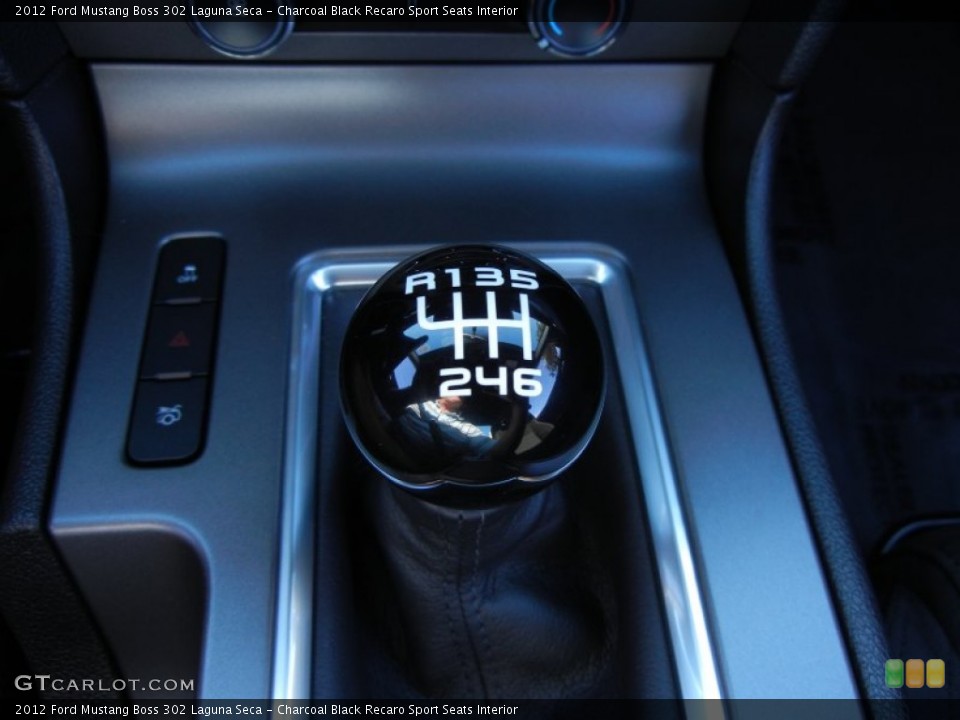 Charcoal Black Recaro Sport Seats Interior Transmission for the 2012 Ford Mustang Boss 302 Laguna Seca #53862016