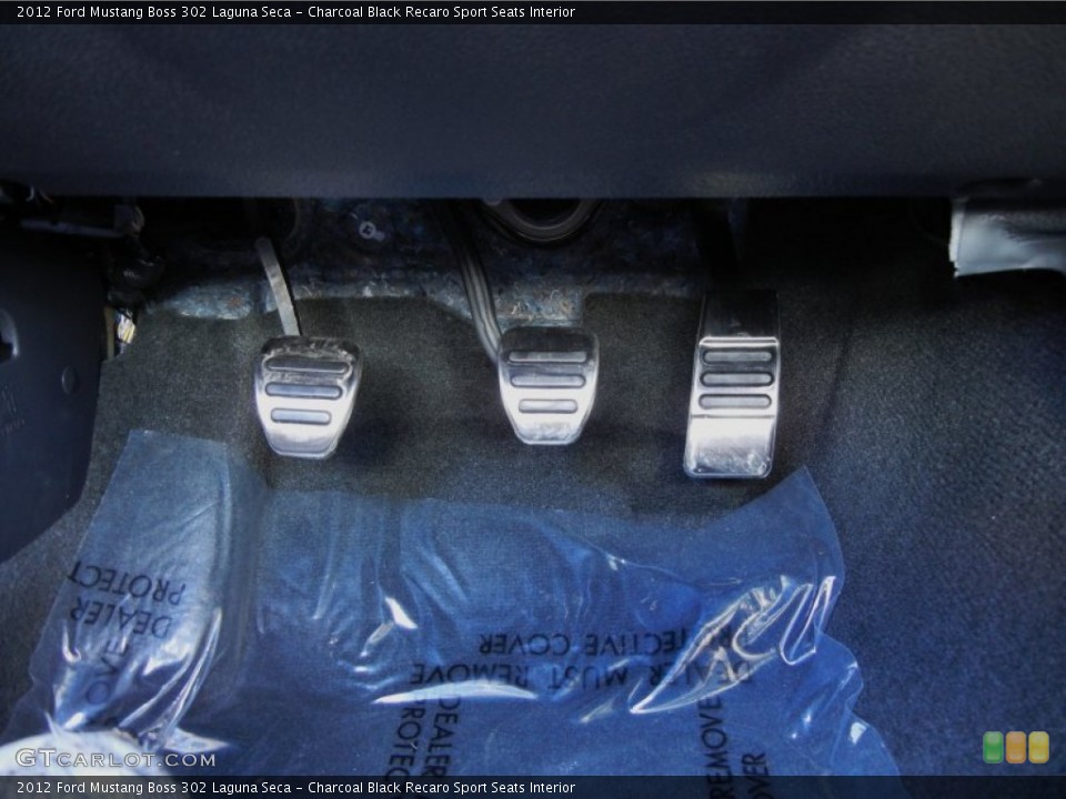 Charcoal Black Recaro Sport Seats Interior Controls for the 2012 Ford Mustang Boss 302 Laguna Seca #53862025