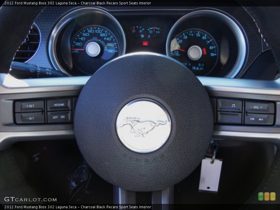 Charcoal Black Recaro Sport Seats Interior Controls for the 2012 Ford Mustang Boss 302 Laguna Seca #53862034