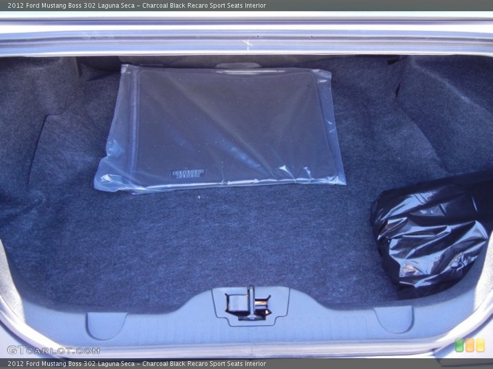 Charcoal Black Recaro Sport Seats Interior Trunk for the 2012 Ford Mustang Boss 302 Laguna Seca #53862058