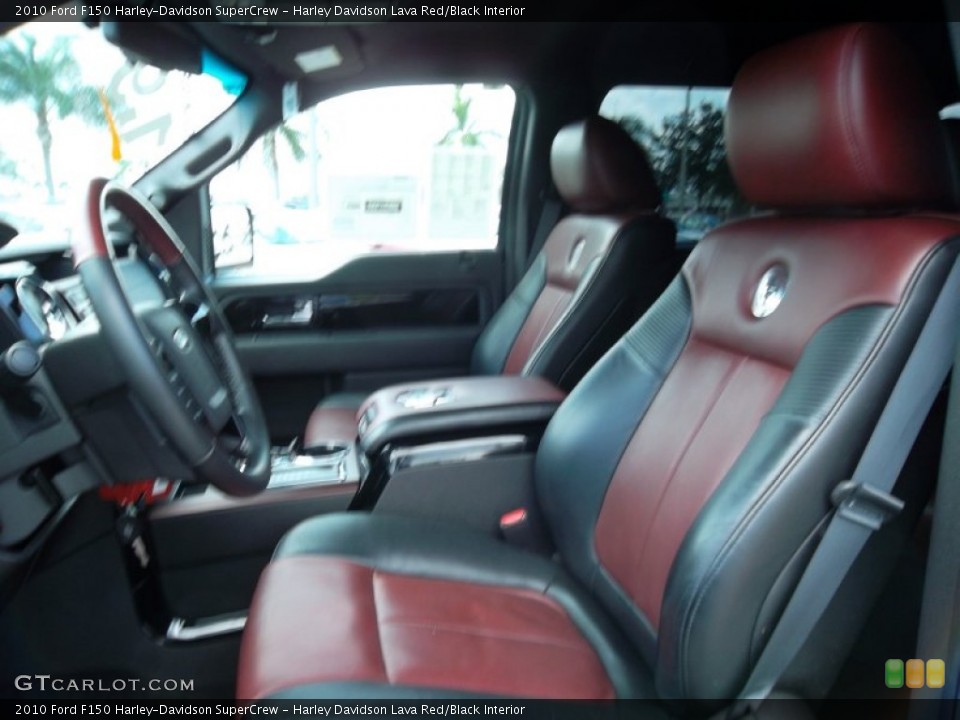 Harley Davidson Lava Red/Black Interior Photo for the 2010 Ford F150 Harley-Davidson SuperCrew #53864305