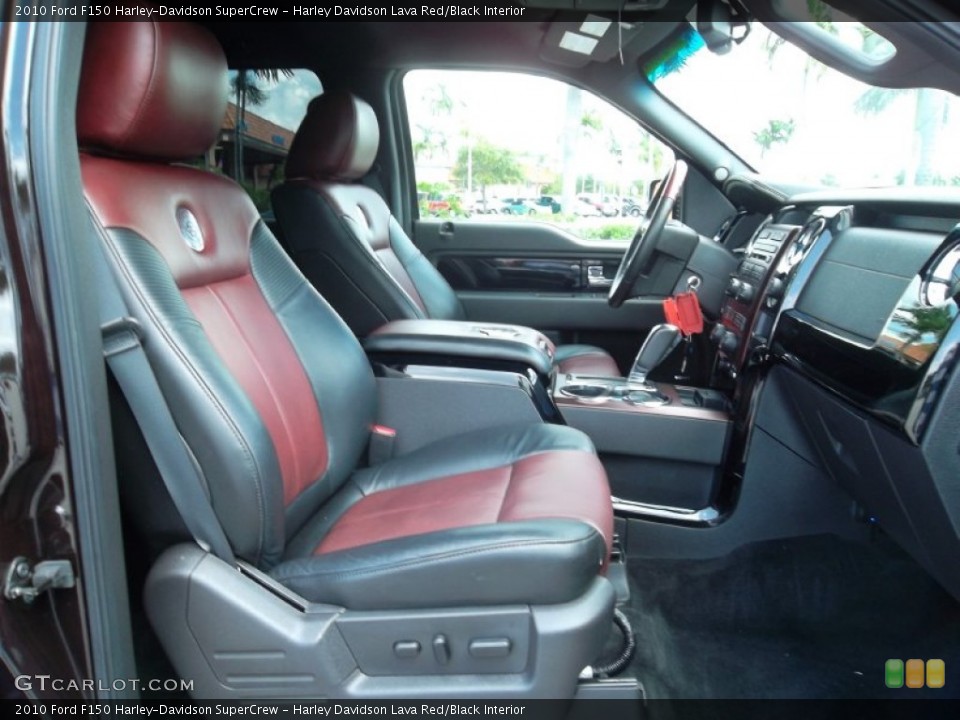 Harley Davidson Lava Red/Black Interior Photo for the 2010 Ford F150 Harley-Davidson SuperCrew #53864341